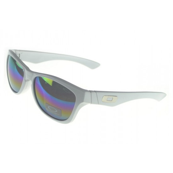 Oakley Frogskin Sunglass white Frame multicolor Lens-Outlet Store Sale