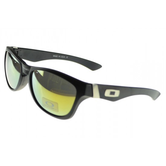 Oakley Frogskin Sunglass black Frame yellow Lens-Most Fashion Designs