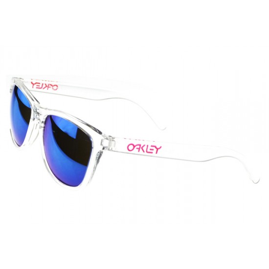 Oakley Frogskin Sunglass white Frame blue Lens-Restaurant Chicago