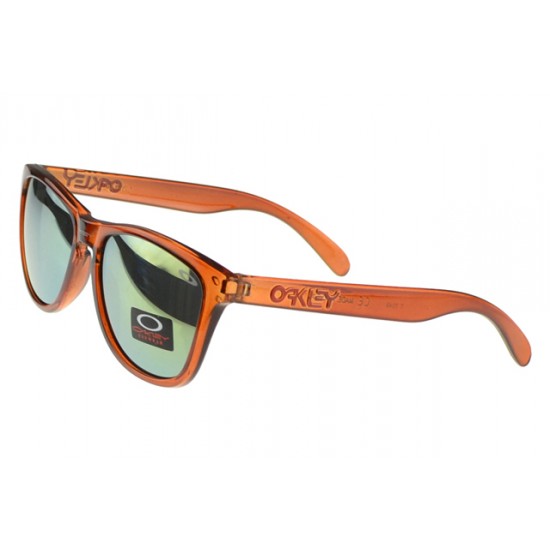 Oakley Frogskin Sunglass orange Frame blue Lens-Cheapest Online Price