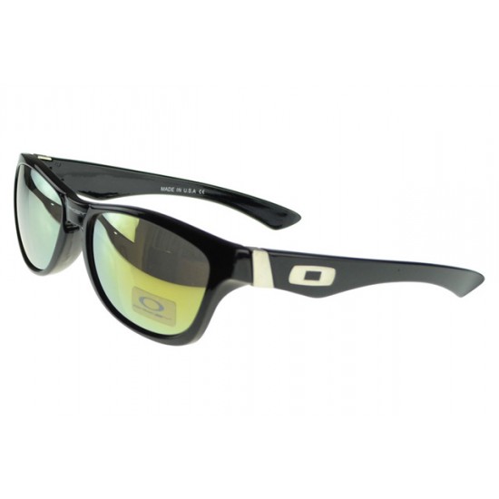 Oakley Frogskin Sunglass black Frame yellow Lens-Best Cheap