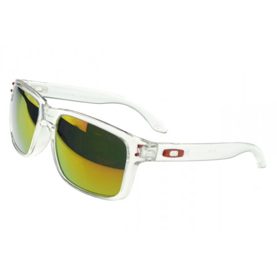 Oakley Holbrook Sunglass white Frame yellow Lens-By UK