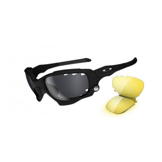 Oakley Jawbone Matte Black Black Iridium Vented Yellow Sunglass
