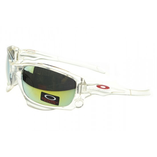 Oakley Monster Dog Sunglass white Frame yellow Lens-Discount Online