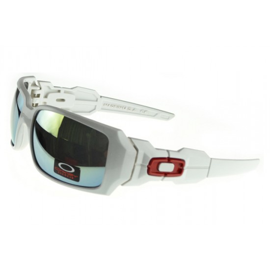 Oakley Oil Rig Sunglass white Frame black Lens-By Sale