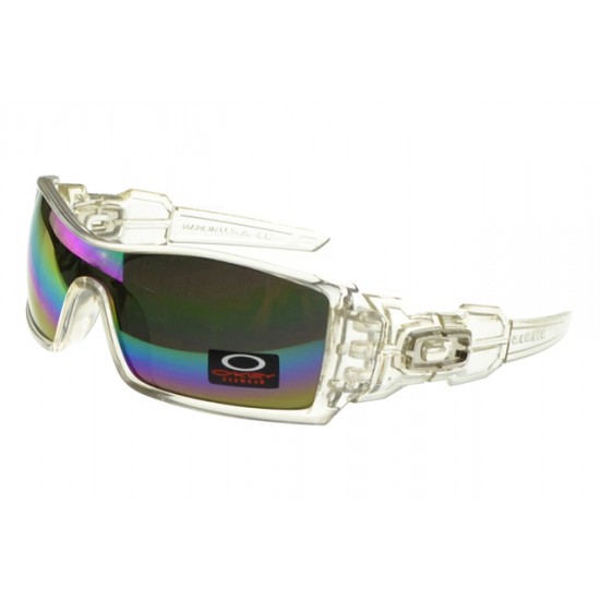 Oakley Oil Rig Sunglass white Frame multicolor Lens-Outlet Locations