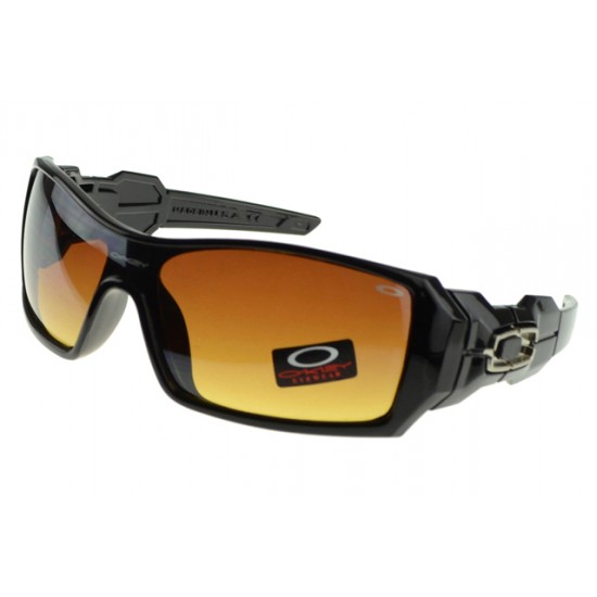 Oakley Oil Rig Sunglass black Frame coffee Lens-Official Website Discount