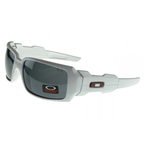 Oakley Oil Rig Sunglass white Frame black Lens-Designer Fashion