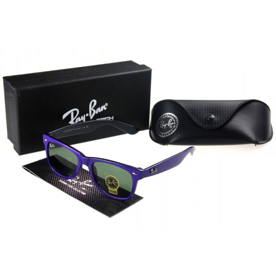 Ray Ban Cats Sunglass Purple Black Frame Olivedrab Lens