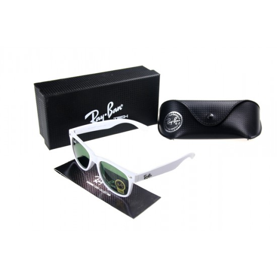 Ray Ban Cats Sunglass White Frame Olivedrab Lens
